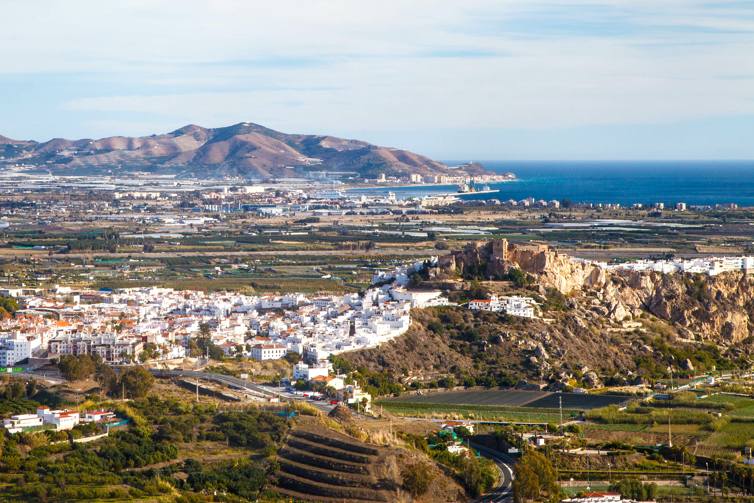 Küste bei Salobreña nahe dem Fährhafen Motril