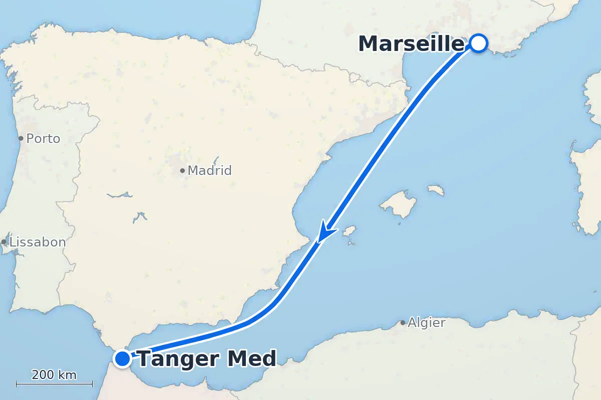 Marseille - Tanger Med