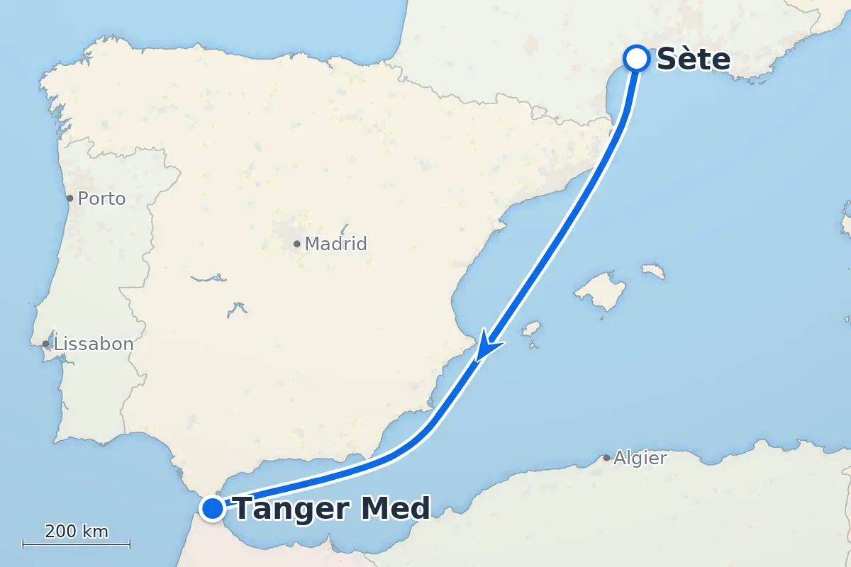 Sète - Tanger Med